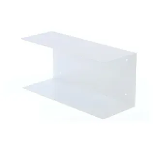 jankurtz Wandregal FLEUR, 491806, weiß, Schweberegal aus Metall, 2 Ebenen, 50 x 23 x 19cm