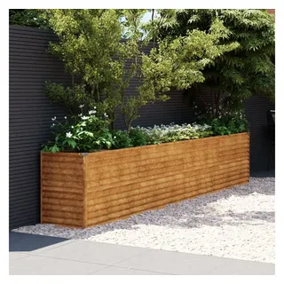 vidaXL Hochbeet 385 x 50 x 69 cm Cortenstahl