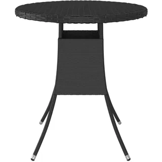 vidaXL Gartentisch 70 x 70 x 73 cm Schwarz