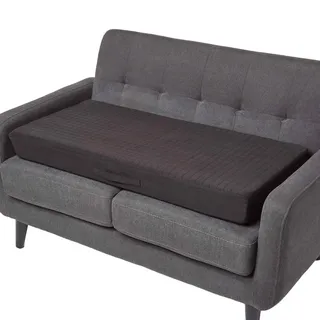 Homescapes Sofa-Auflage 100 x 50 cm Schwarz