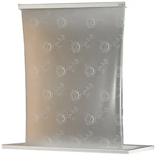 ECO-DuR 4024879003067 Kassetten Duschrollo 134 cm weiß - Bullauge weiß