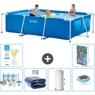Rechteckiger Frame Pool - 300x200x75 Cm - 7-teilig  S54