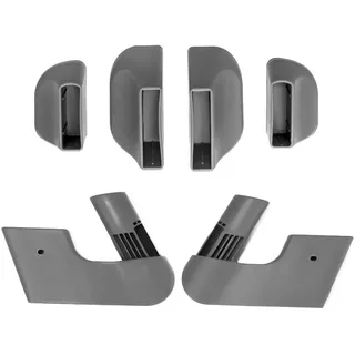 Kinderkraft ENOCK Adapter-Set – Für CALMEE Wippe, Kompatibel mit ENOCK Hochstuhl, Inkl. Fußstützen, Erweiterung ab Geburt, Grau