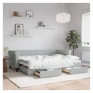 vidaXL Tagesbett 80 x 200 cm Silber