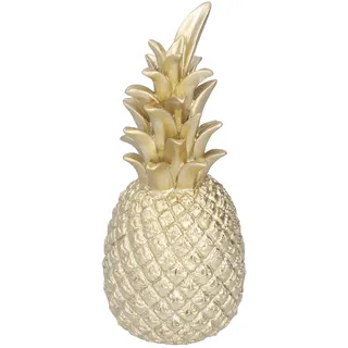 Dekorative Ananas Aus Goldfarbenem Kunstharz, Nordischer Stil, Mittelgroß, Für Büro Oder Regal.