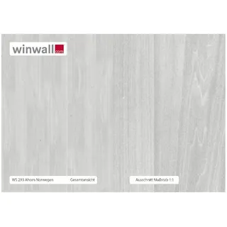 winwall Duschrückwand Duschrückwände ALU-Verbundplatte Dekor Ahorn, (1-tlg) grau 19 cm x 27 cm