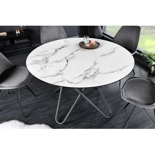 Riess-Ambiente Ellipse Ø 120 cm weiß