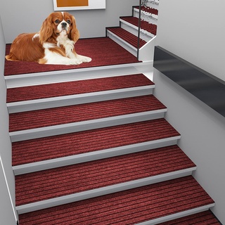 XYXHEII Teppich Stufenmatten, Treppenmatten Modern, Treppenteppich Antirutsch, Treppenstufen Matten, Sicherheit Stufenteppich, Teppichstufen Für Innen (C 26x75cm)
