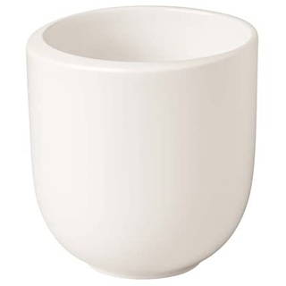Villeroy und Boch - NewMoon Becher ohne Henkel, moderne Tasse für Tee und Kaffee, Premium Porzellan, weiß, spülmaschinengeeignet, 1 Stück (1er Pack)