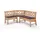 ECKBANK 135 x 177 x Massivholz Buche lackiert/Dunkelbraun