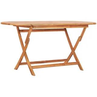 vidaXL Gartentisch Klappbar 160 x 80 x 75 cm Braun
