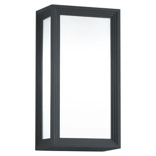 Trio Außenwandleuchte Aluminium 15x28x10 cm E27 1x18W 470lm IP54 anthrazit