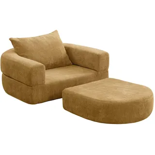 ComfortXL Schlafsessel, Gelb, Textil, 90x41x101 cm, Wohnzimmer, Sessel, Schlafsessel