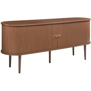 [en.casa] Mapia Badkommode 166 x 70 x 40 cm Braun