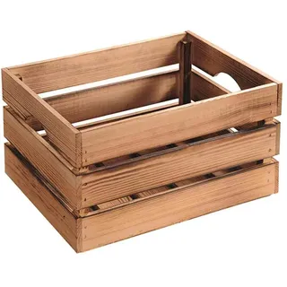 KESPER Holzkiste Kiefer geflammt 15 cm x 30 cm 40 cm 18 l