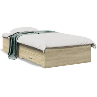 vidaXL Bettgestell 75 x 190 cm Sonoma-Eiche
