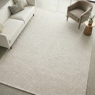 Sehrazat Ada Kurzflorteppich 80 x 150 cm Beige