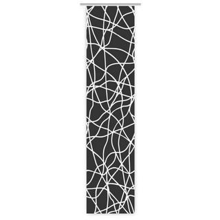 Schiebegardine Moderna lines black – Flächenvorhang HxB 260x60 cm - B-line, gardinen-for-life