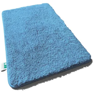 casa pura Sky Uni Blau 70 x 120 cm