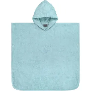 Normani Kinder Baumwoll Badeponcho Manama in Hellblau | Gr.: 75 x 75 cm