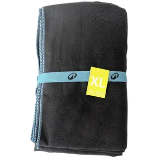 Nabaiji Mikrofaser Handtuch XXL Reisen Sport Schwimmen Wandern Schnelltrocknende Tücher aus Mikrofaser Ultra-leicht Strand/Gymnastik/Superabsorbierende Handtücher 110cm X 175cm (Schwarz)