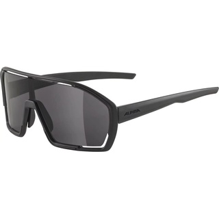 ALPINA BONFIRE - Beschlagfreie, Vielseitig Einsetzbare Sport- & Fahrradbrille Mit 100% UV-Schutz Für Erwachsene, all black matt, One Size