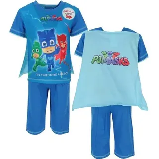 PJ Masks 2-teiliges Set T-Shirt mit Umhang und kurze Hose für Kinder 2 Jahre Blau