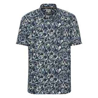 camel active Herren Kurzarm Hemd mit Allover-Print - M