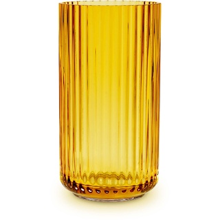 Lyngby Porcelæn Vase H15.5 cm Lyngby aus mundgeblasenem Glas zeitlos, gelb