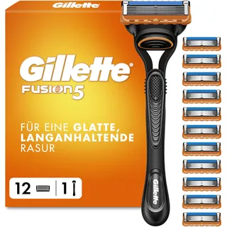 Gillette Fusion5 Rasierer + 12 Klingen
