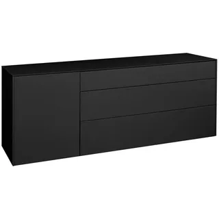 Mäusbacher TV-Lowboard Monza Glas Grau Anthrazit