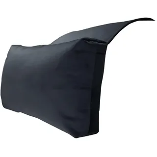 Generisch Kopfstütze Kissen mit Perlbaumwollfüllung, Samt, rutschfest, für Sessel und Sofa, zur Nackenstütze und Schmerzlinderung (Schwarz)