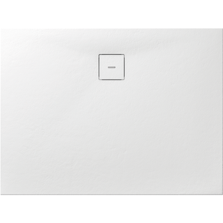 Breuer Duschwanne 'Modern Line Steinoptik' Mineralguss weiß 90 x 140 x 4 cm