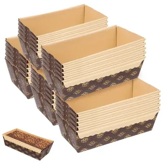25 Stück Papierbackformen, Ölbeständig und Stapelbar