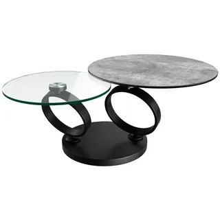 Akante Couchtisch Eolia Keramik Silber