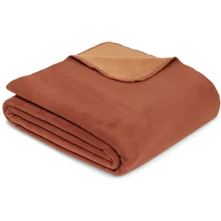 IBENA Dublin Kuscheldecke 150 x 200 cm Terracotta