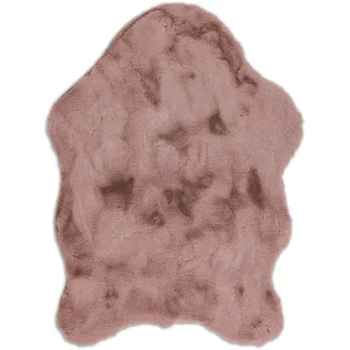 Schöner Wohnen Tender Fellteppich 70 x 110 cm Altrosa