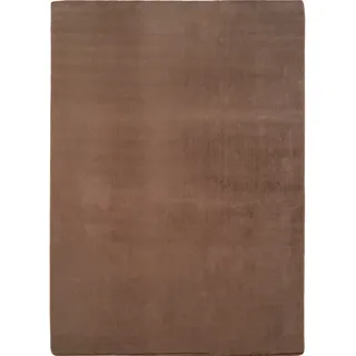 Ayyildiz JOY Kurzflorteppich 140 x 200 cm Mokka