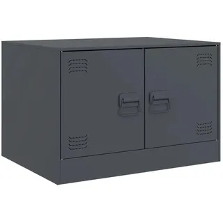vidaXL Couchtisch Anthrazit 67x50x44 cm Stahl