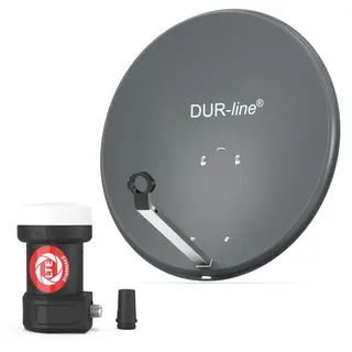 DUR-line MDA 60 Anthrazit - Sat-Komplettanlage mit Single LNB