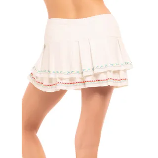 Damen Rock Lucky in Love  Sahara Pleat Tier Skirt White M - Weiß - M