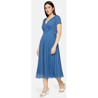 Vera Mont Cocktailkleid Glitzer-Look Blau 42