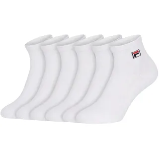 Fila UNISEX QUARTER PLAIN SOCKS 6-Paar Weiß 43-46