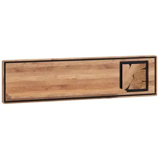 Main Möbel Wandregal Wandregal 140cm x 33cm x 22cm "Zarah" Wildeiche geölt