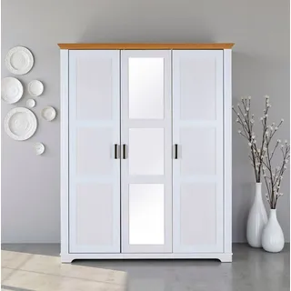 Interlink Drehtürenschrank Maluno 166,4 x 208 x 64 cm Weiß