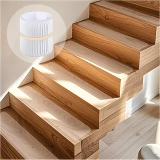Janety 15 Stück Treppenstufen Matten Antirutsch Treppe, Transparent Stufenmatten Selbstklebend, Antirutschmatte für Boden Rutschschutz, Antirutschband für Holzstufen und -böden,10 x 60 cm