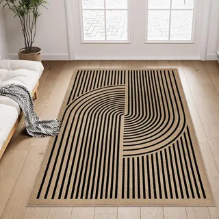 Homcomodar Fußmatte Fussmatte Innen rutschfest Schmutzfangmatte 90 x 150 cm Teppich Eingangsbereich Innen Waschbar Fussmatten Haustür Sauberlaufmatte Türmatte für Eingang Schlafzimmer Küchen, Braun