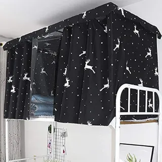 BAO CORE Bettvorhang Hochbett Etagenbett Schlafsaal Mid-Sleeper Bett Zelt Vorhang Tuch Baldachin Verbreitung Blackout Vorhänge Staubdicht Moskito Schutz Bildschirm Net Studentenwohnmein Moskitonetz