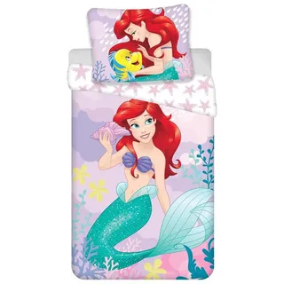 Jerry Fabrics Ariel Die Kleine Meerjungfrau Mehrfarbig 140 x 200 cm + 70 x 90 cm