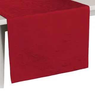 Pichler Tischwäsche Cordoba Tischläufer 50x150 cm | burgund - rot